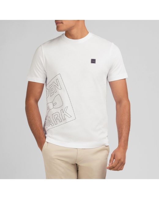 Eden Park White T-Shirt With Print for men