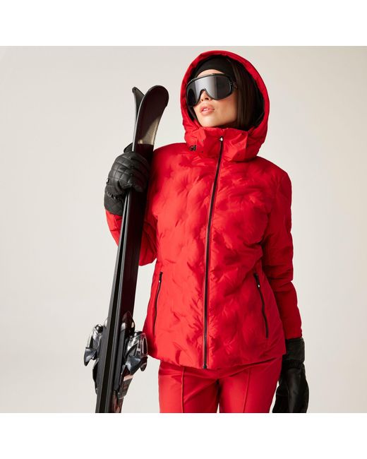 Dare 2b Red Enfold Heat-Sealed Detachable Hood Insulated Waterproof Jacket