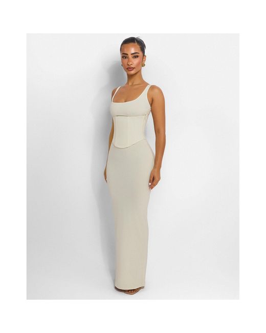Mars the Label White Sandra Scoop Maxi Dress