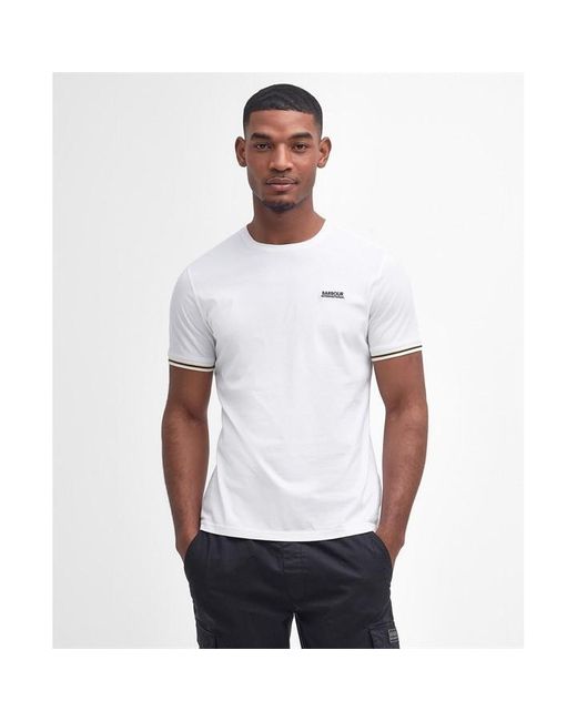 Barbour White Torque Tipped T-shirt for men