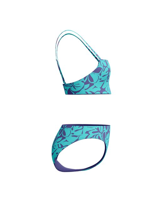 Speedo Blue Printed Adjustable Thinstrap 2 Piece