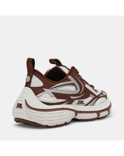 Steve Madden Brown Power 2 Low-Top Trainers