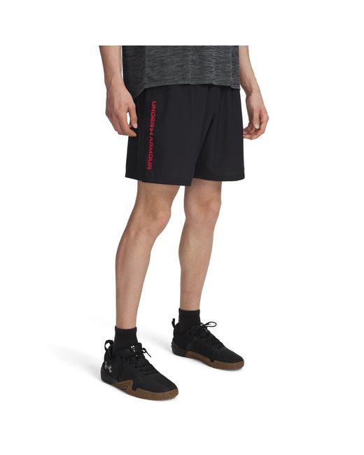 Under Armour Black Ua Tech Woven Wordmark Shorts for men