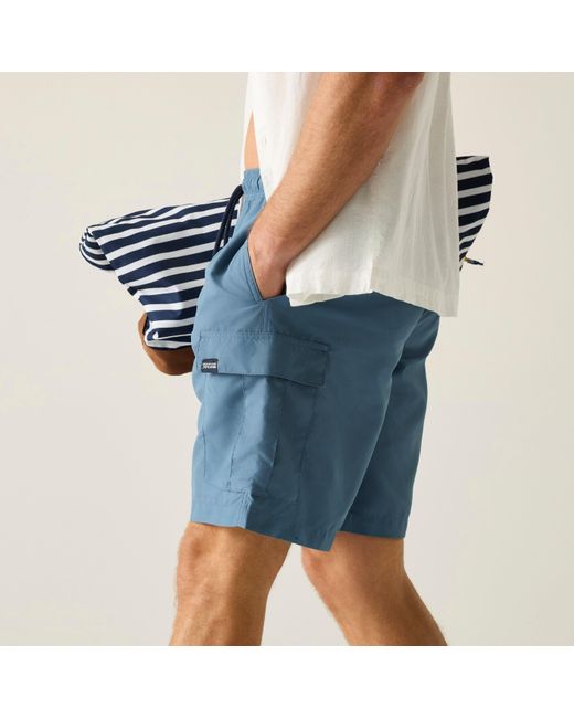 Regatta Blue Blanmont Quick-Drying Swim Shorts for men