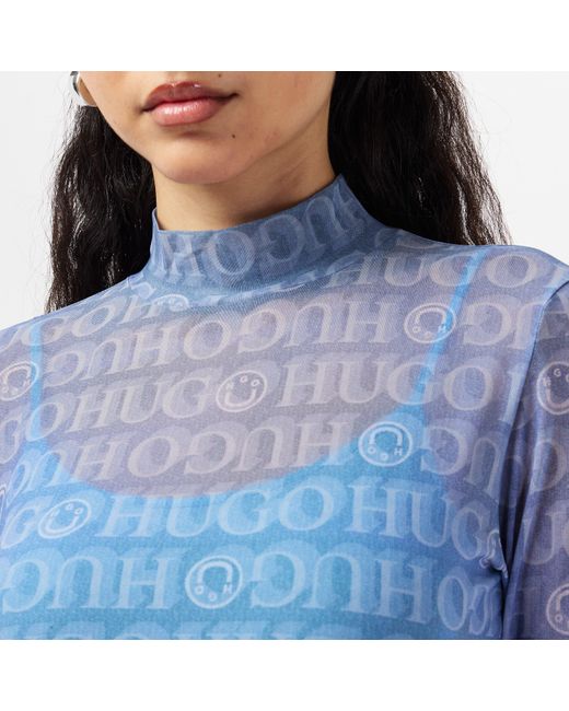 HUGO Blue Mini Noella Dress