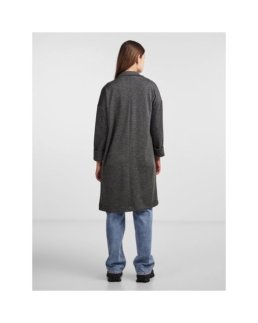 Pieces Gray Relaxed Fit Coatigan