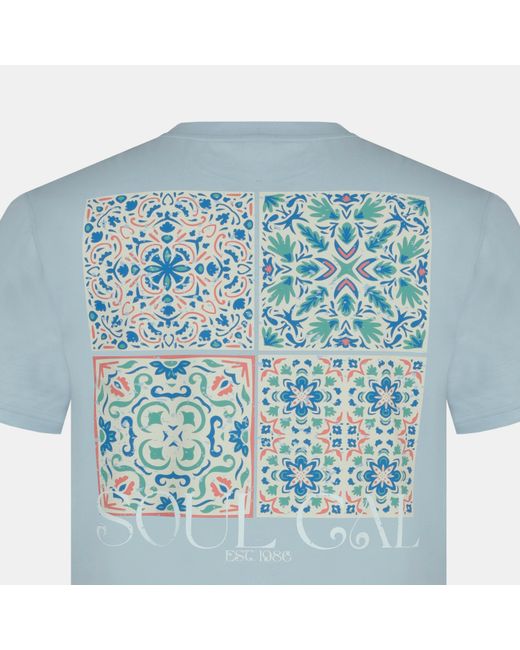 SoulCal & Co California Blue Graphic Print T-Shirt for men