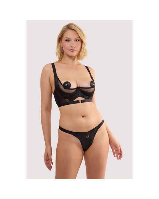 Playful Promises Black Kristina Thong