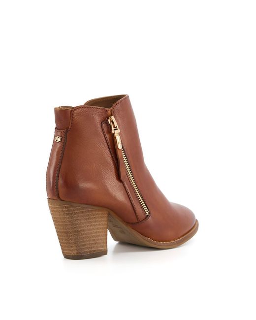 Dune Brown Paice Ankle Boots