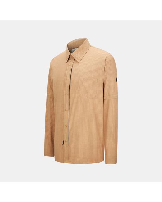 Firetrap Natural 3-In-1 Convertible Dwr Full Zip Long Sleeve Overshirt for men