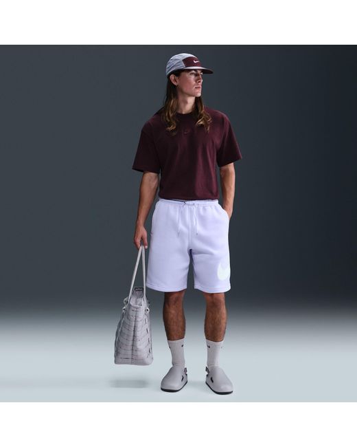 Nike Blue Sportswear Club Graphic Shorts for men