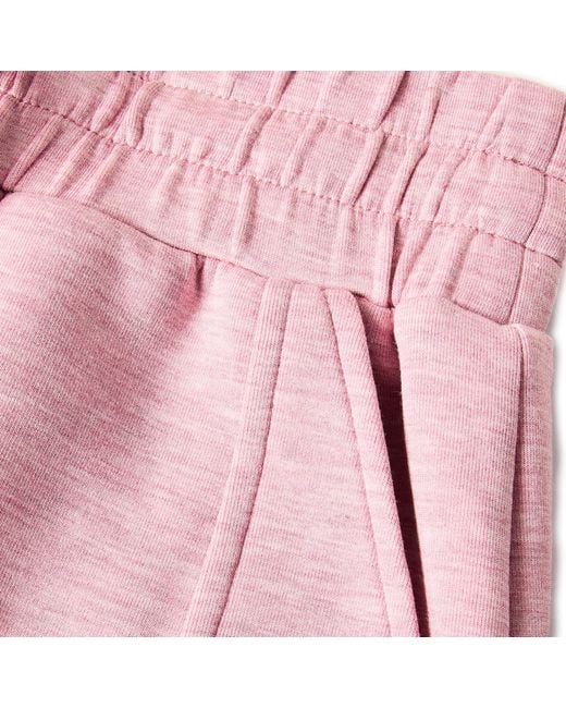 Varley Pink Fleece Jogger Shorts