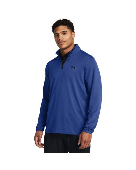 Under Armour Blue Match Play ¼ Zip for men