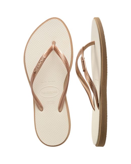 Havaianas Natural Slim Point Flip Flops
