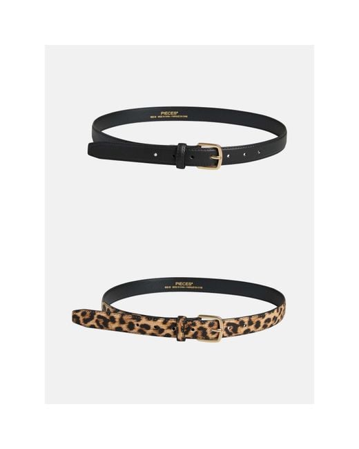 Pieces Black 2-Pack Pu Blt Ld63