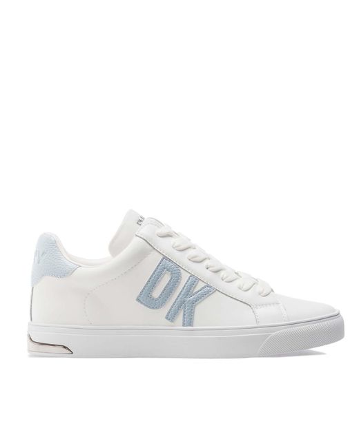 DKNY White Abeni Lace Up Trainers Size 3.5