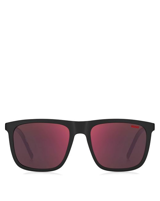 HUGO Black Rectangle Sunglasses for men