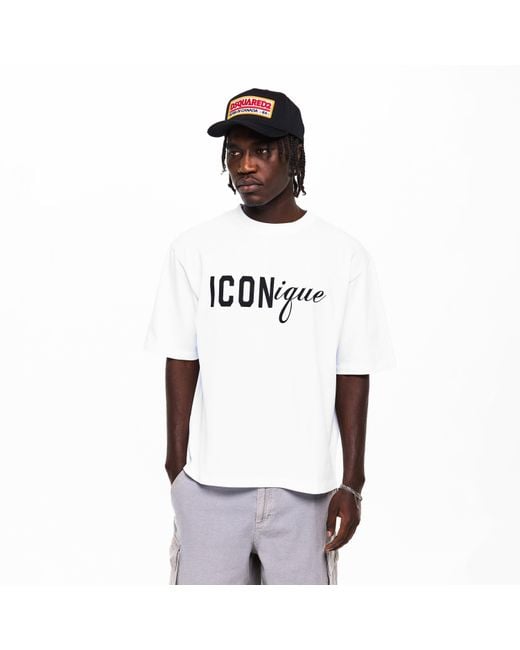 DSquared² Gray Oversized T-Shirt for men