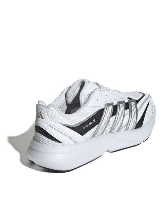 Adidas White Lightblaze Glow Shoes for men