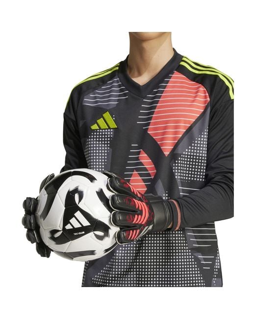 Adidas White Predator Match Fingersave Goalkeeper Gloves Adults