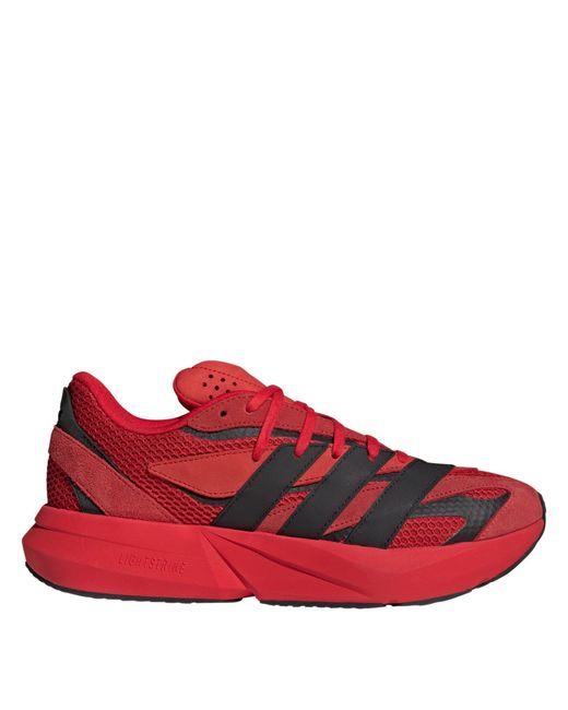 Adidas Red Adults Lightblaze Low-Top Trainers