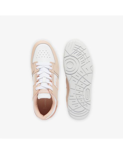 Lacoste Pink Court Cage Trainers