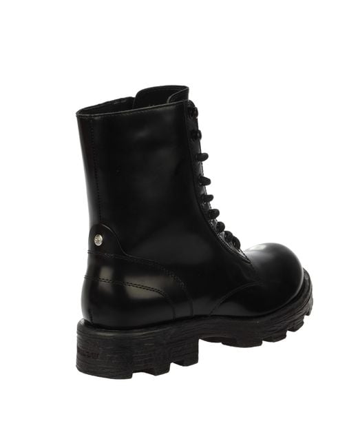 DIESEL Black D-Hammer Boots for men