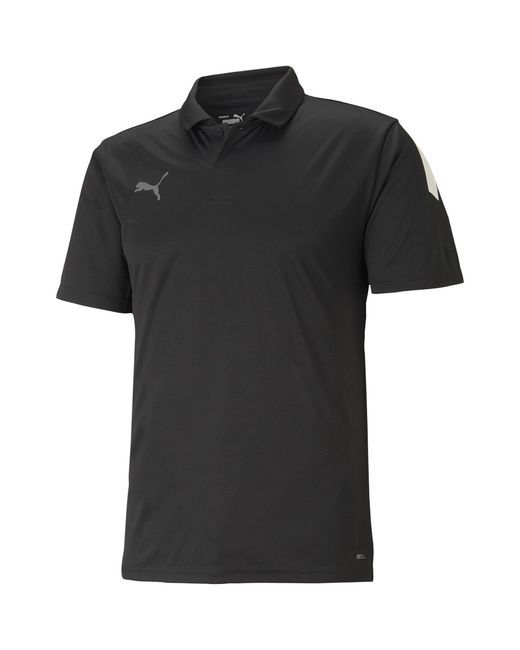 PUMA Black Teamliga Sideline Polo Shirt for men