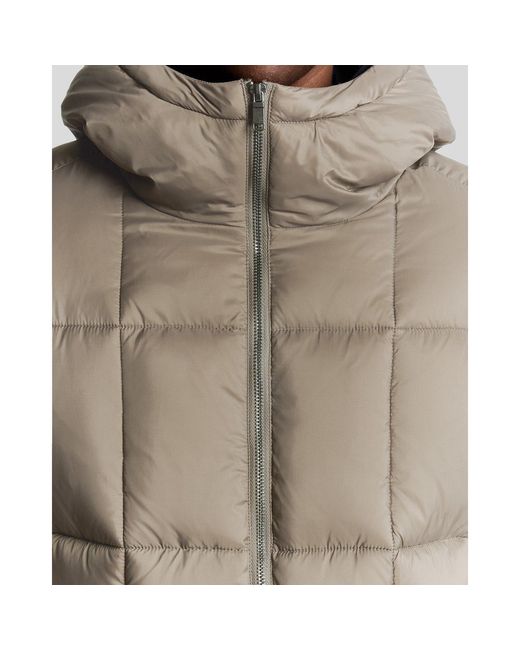 Lyle & Scott Natural Cocoon Long Puffer Jacket for men