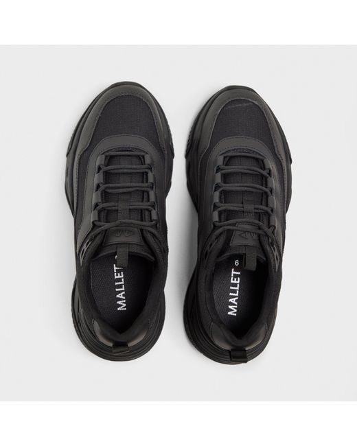 Mallet Black Odyssey Chunky Trainers for men