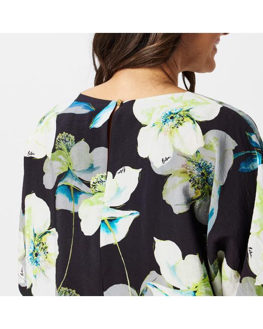 Biba Blue Woven T-Shirt