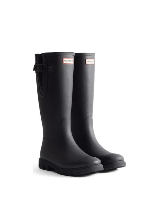 Hunter Black Field Downpour Adjustable Boot for men