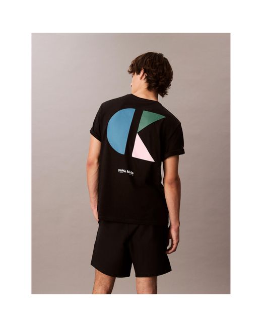 Calvin Klein Black Graphic Logo T-Shirt for men