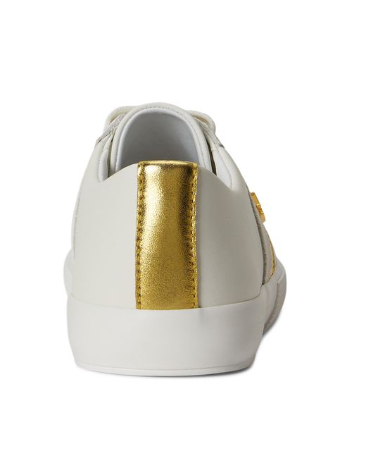 Ralph Lauren White Janson Leather Court Trainers