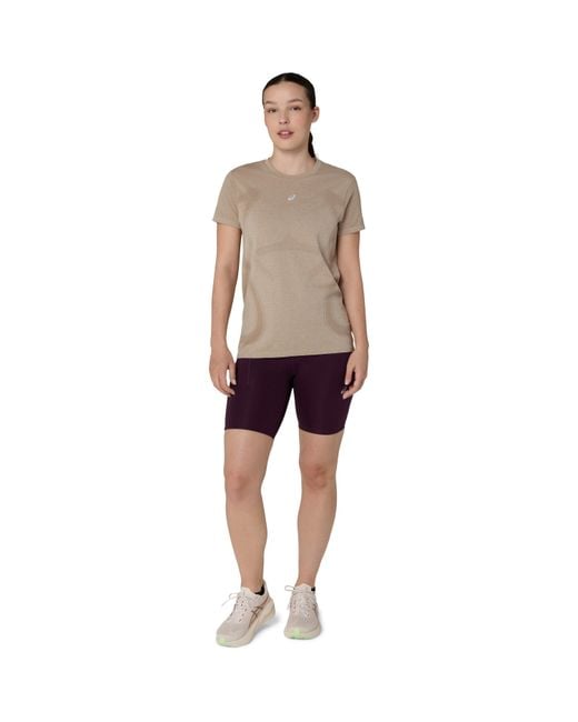 Asics Multicolor Road Seamless Ss Top Running