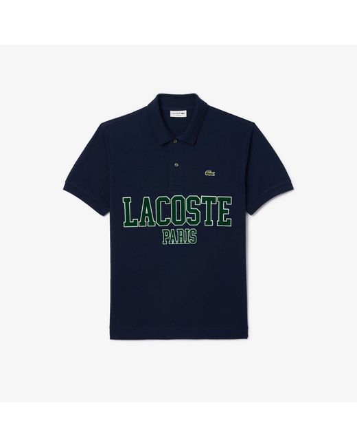 Lacoste Blue Classic Fit.12.12 Petit Piqué Polo for men