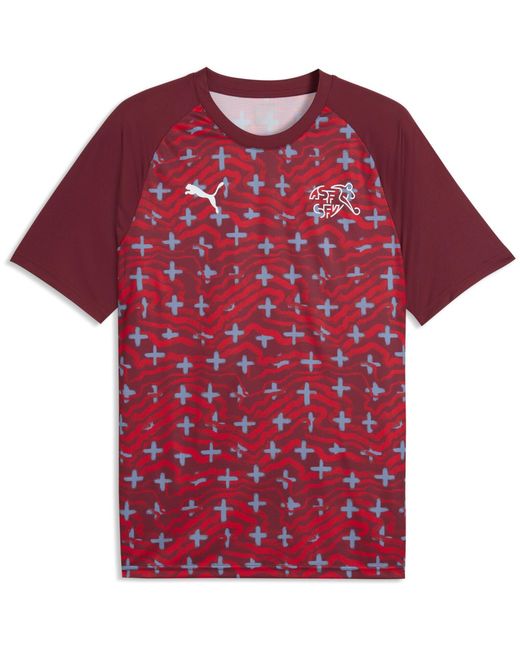 PUMA Red Switzerland Warm-Up Shirt World Cup 2026 for men