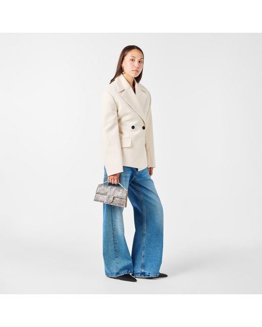 Jacquemus Metallic Leather Le Grand Bambino Crossbody Bag