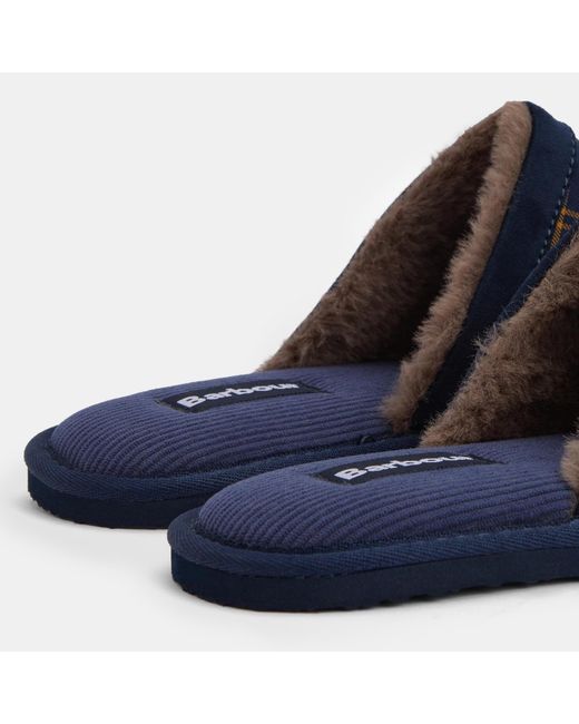 Barbour Blue Everitt Mule Slippers for men