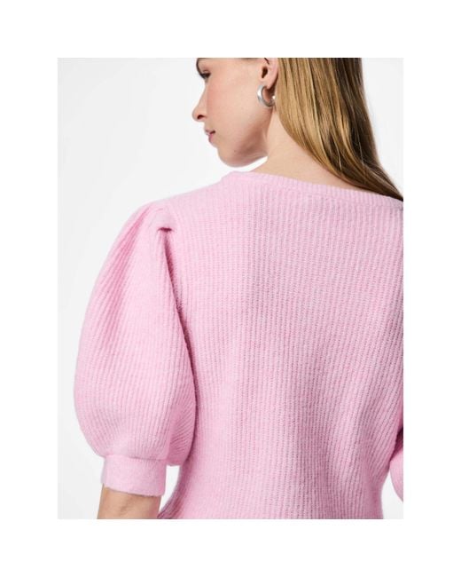 Pieces Pink Ss Puff Knt C Ld63