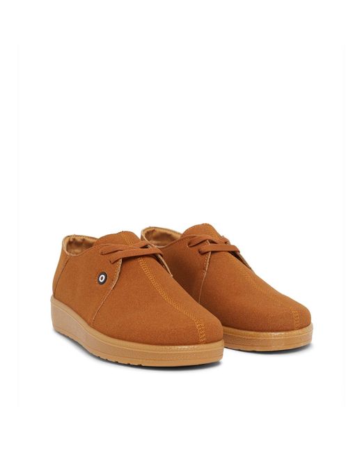 Lambretta Brown Panda Court Trainers for men