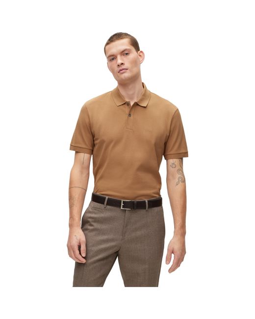 Boss Brown Hbb Pallas Short-Sleeve Polo Shirt for men