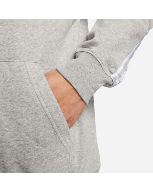 Nike Gray Club Fleece Graphic Hooded Tracksuit for men
