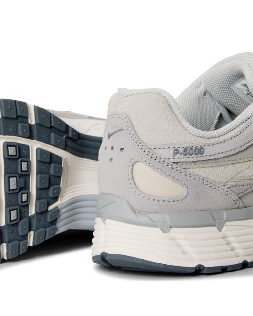 Nike Gray P-6000 Shoes for men