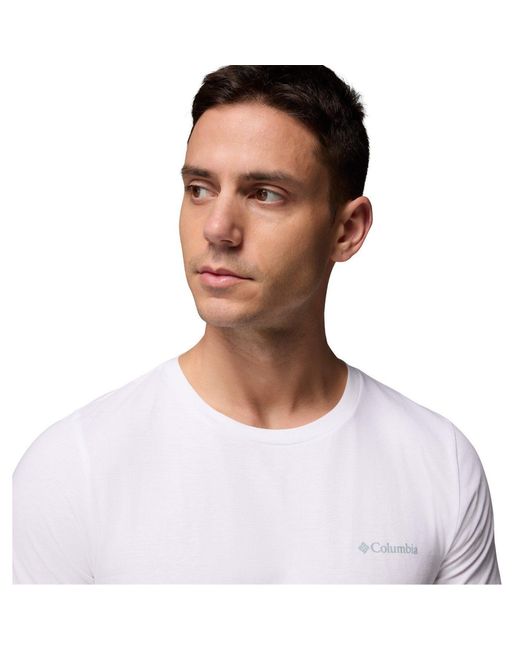 Columbia White Rapid Ridge Graphic Tee for men