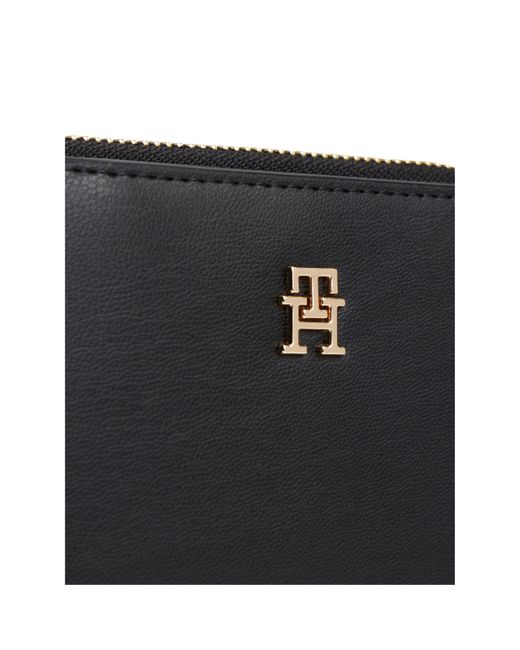 Tommy Hilfiger Black Icon Medium Zip Around Purse