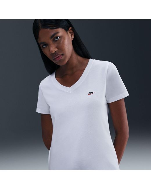 Nike White Club V T-Shirt