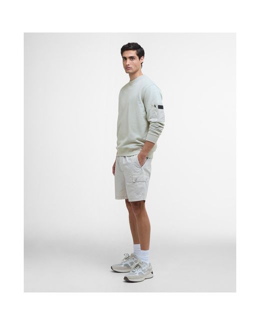 Barbour Gray Grip Sweatshirt for men