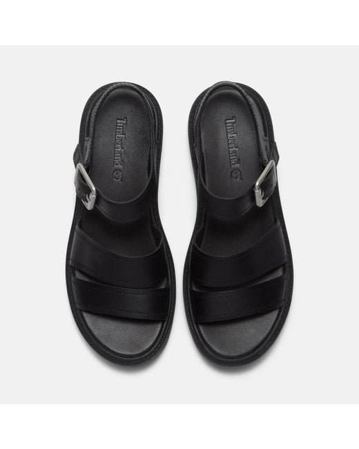 Timberland Black Gladiator Flat Sandal