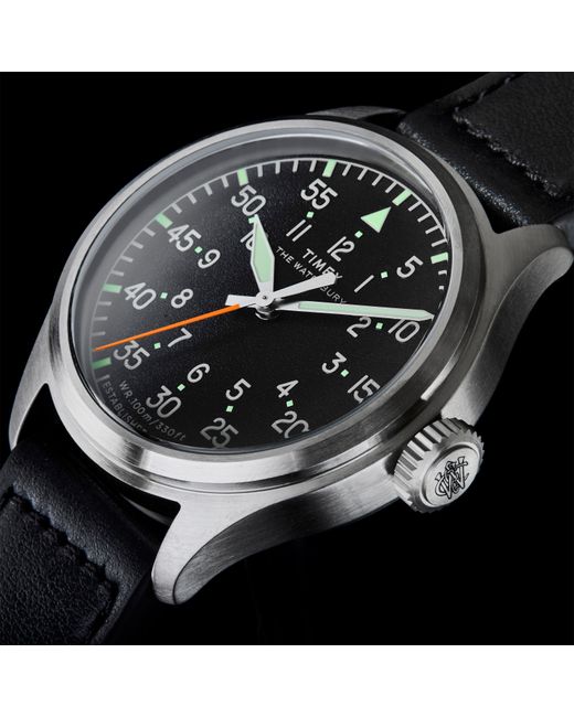 Timex Black Waterbury Quartz Analogue Watch for men